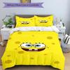 Spongebob Squarepants Print 3Pcs Bedding Setduvet Cover With 2 Bedropillowcase Home Birthday Gift