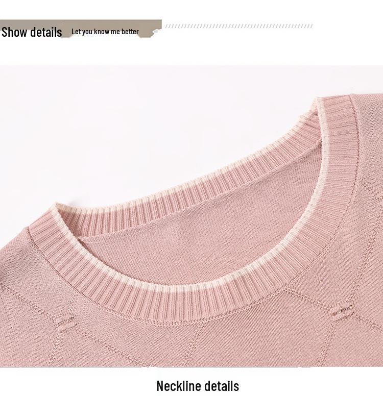 2026 Ice Silk Knit T-shirt: Chic Summer Wear for Young & Middle-aged Women