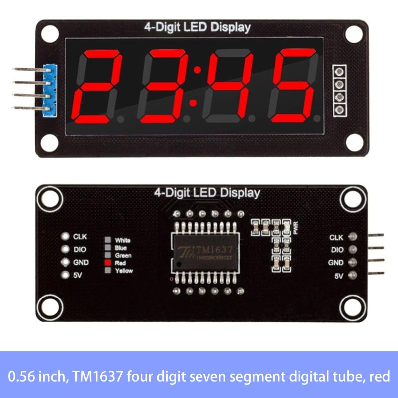 Tm1637 0,56 palce 4bitový LED digitální trubicový displej 7segmentový displejový modul LED elektronická hodiny displejový modulová deska pro Arduino