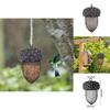 Modern Minimalist Hummingbird Acorn Bird Feeder Resin Craft Garden Decor Item
