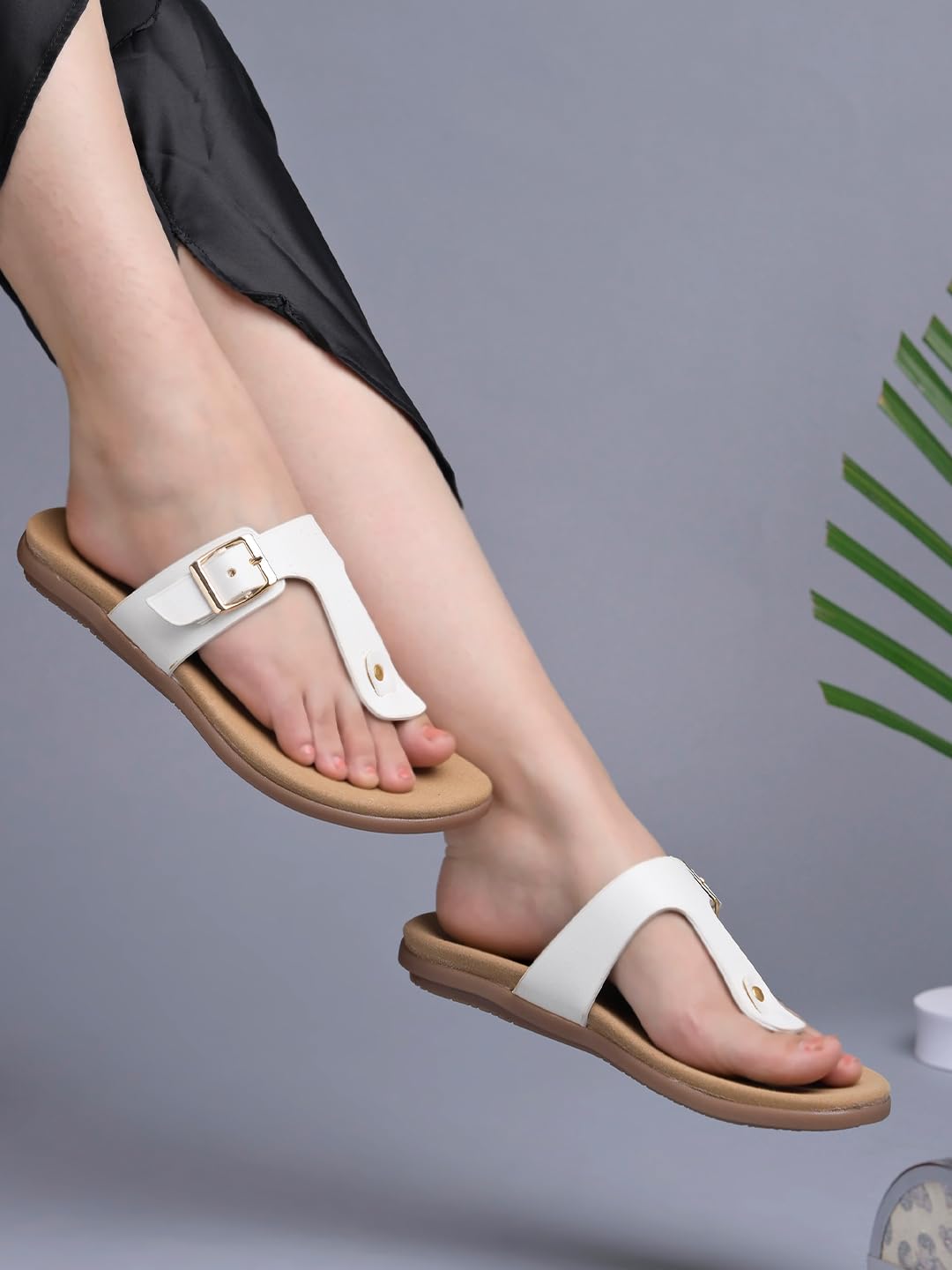 

Shoetopia Solid White Flats For Women /Eu42 9 UK белый