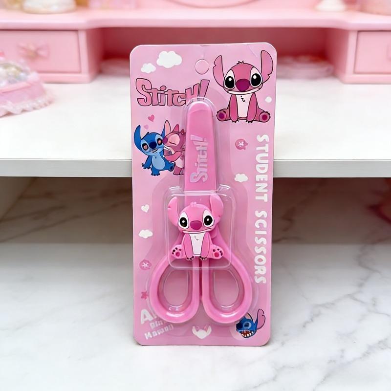 Disney Stitch Creative Scissors with Case Safety Paper Knife, Holiday Gift, Stitch Mini Scissors with Case