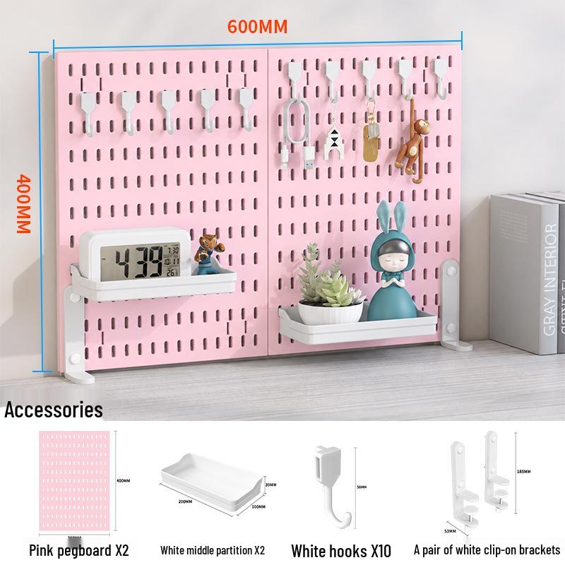 Pegboard Hooks & Baskets for Office, Home, or DIY Desktop Display
