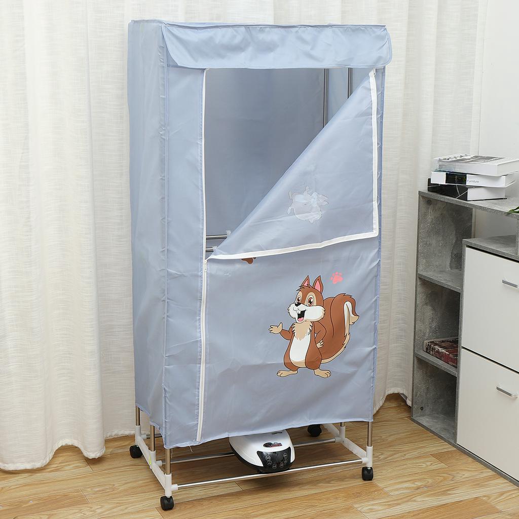 2300w Household LED Clothes Dryers Quick Drying Mute Clothes Dryer Wardrobe Portable Warm Air Clothes Dryer With Remote Control 2300W