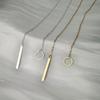 Fashion Punk Women's Alloy Geometric Circle and Bar Pendant Necklace