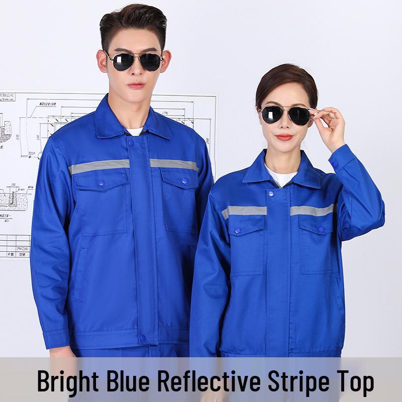 Men's Long Sleeve Workwear Set - Durable Labor Protection for Workshop and Auto Repair. Perfect for Spring and Autumn.