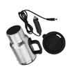 12V Car Heating Cup Large Capacity Leak Proof Steel Cigarette Lighter Heating Mug for Vehicles