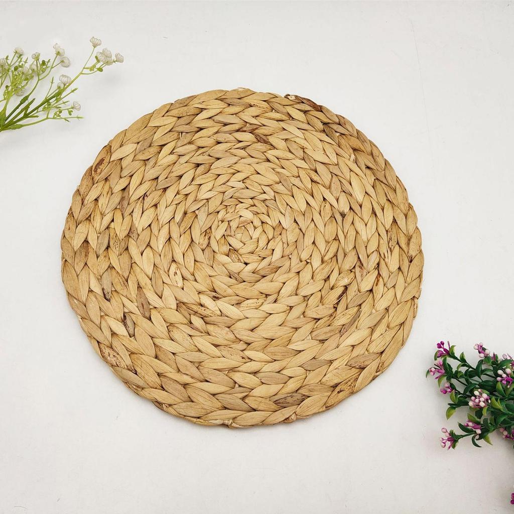 Round Table Mats Durable Home Rustic Decorative Heat Resistant Pads Woven Placemats for Tea Pot Party Cooking Wedding Hotel