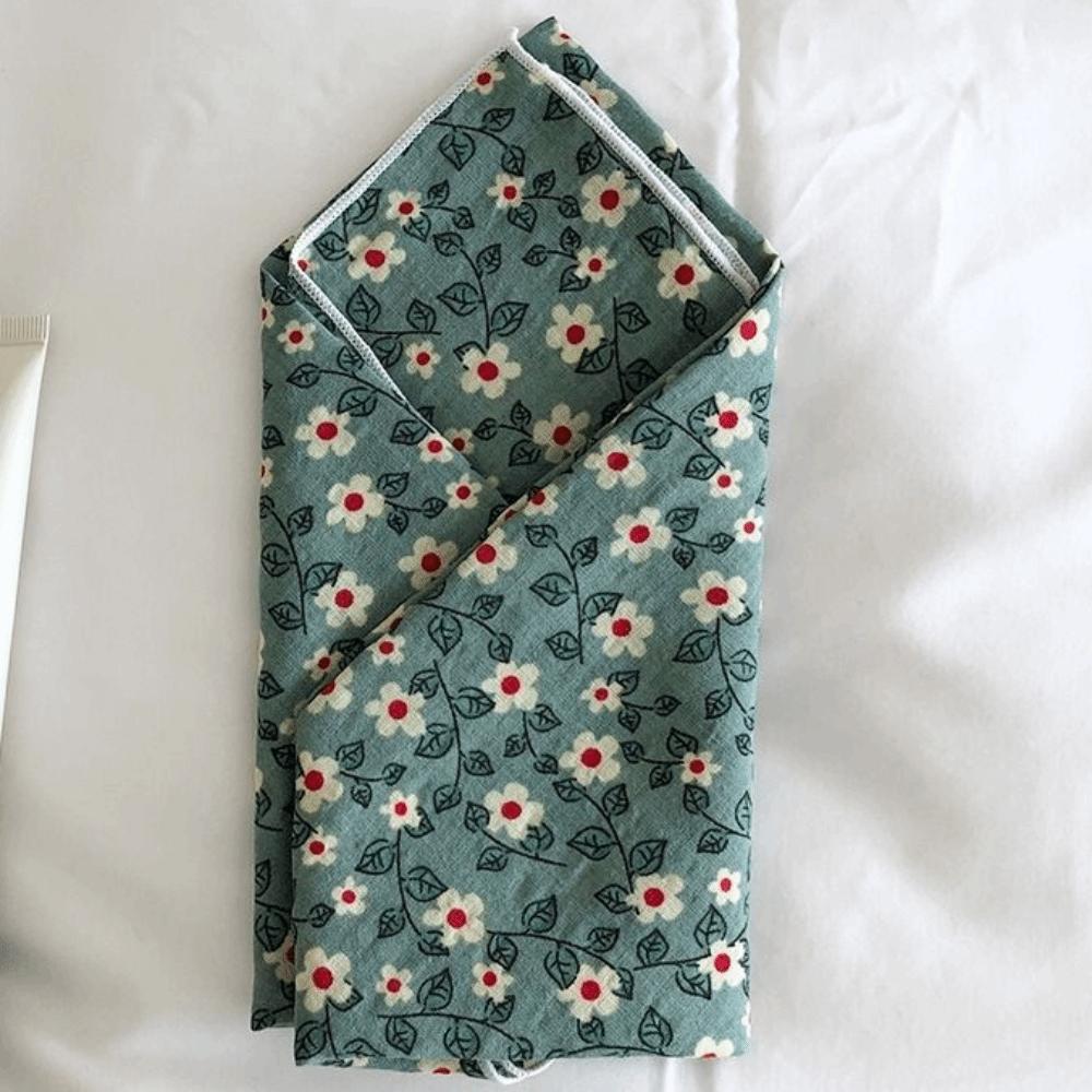 Wraps Female Shawl Cotton Linen Small Square Scarf Printed Scarf Korean Style Scarves Silk Scarf