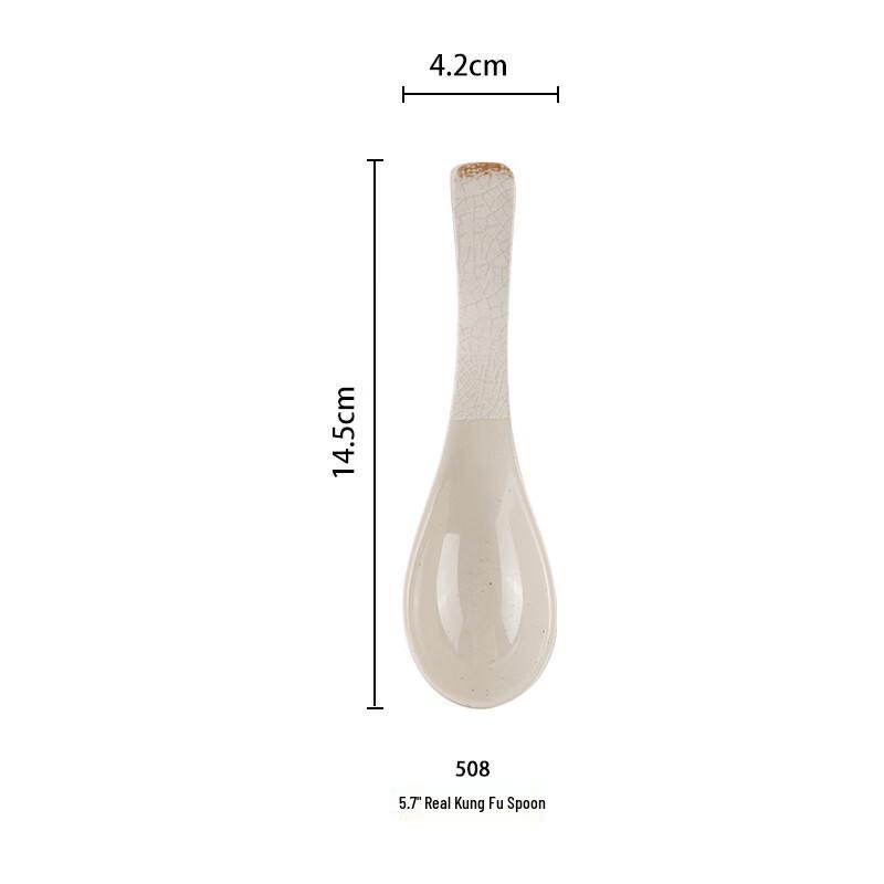 Beige Ice Pattern Melamine Tableware