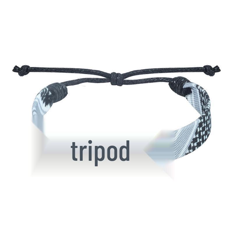 

Ethnic Style Multicolor Handmade Woven Arab Headscarf-Inspired Bracelet