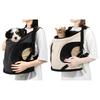 Adjustable Cats Chest Carriers For Hiking Travel Breathable Pet Front Carrying Bag With Safety Buckles for Transportation