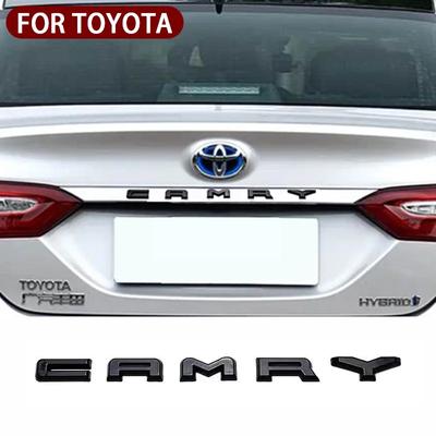 NEW ABS Glossy Black Silver Car Body Trunk Emblem Sticker For CAMRY Badge Auto Rear Letter Decal Exterior Accessories