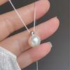Women's Anniversary Pearl Round Bead Fashion Necklace