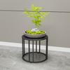 Modern Iron Floor Standing Flower Stand Movable Pot Rack with Wheels Versatile Indoor Plant Stand Decorative