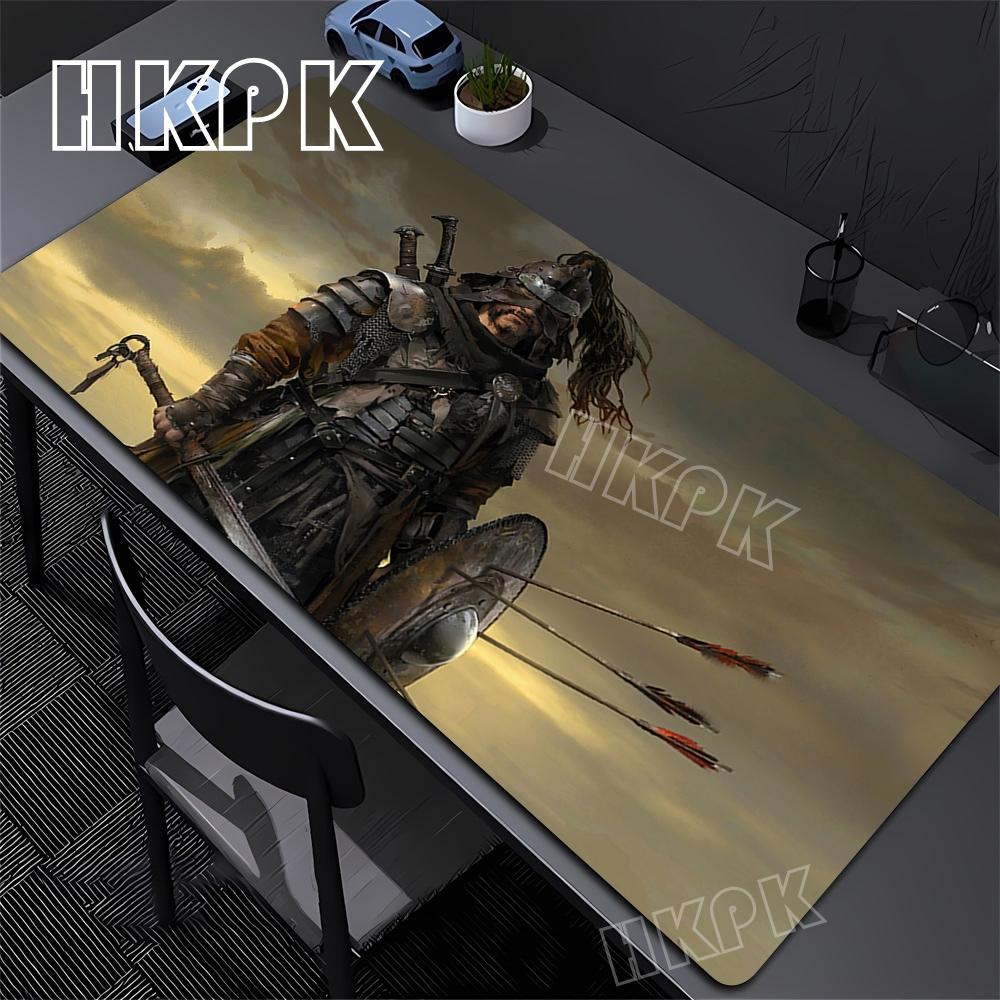 Large Computer Gamer Table Mat Ghost of Tsushima Samurai  Mouse Pad Laptop Desk Mats PC Mousepad Non-slip Rubber Keyboard Pads