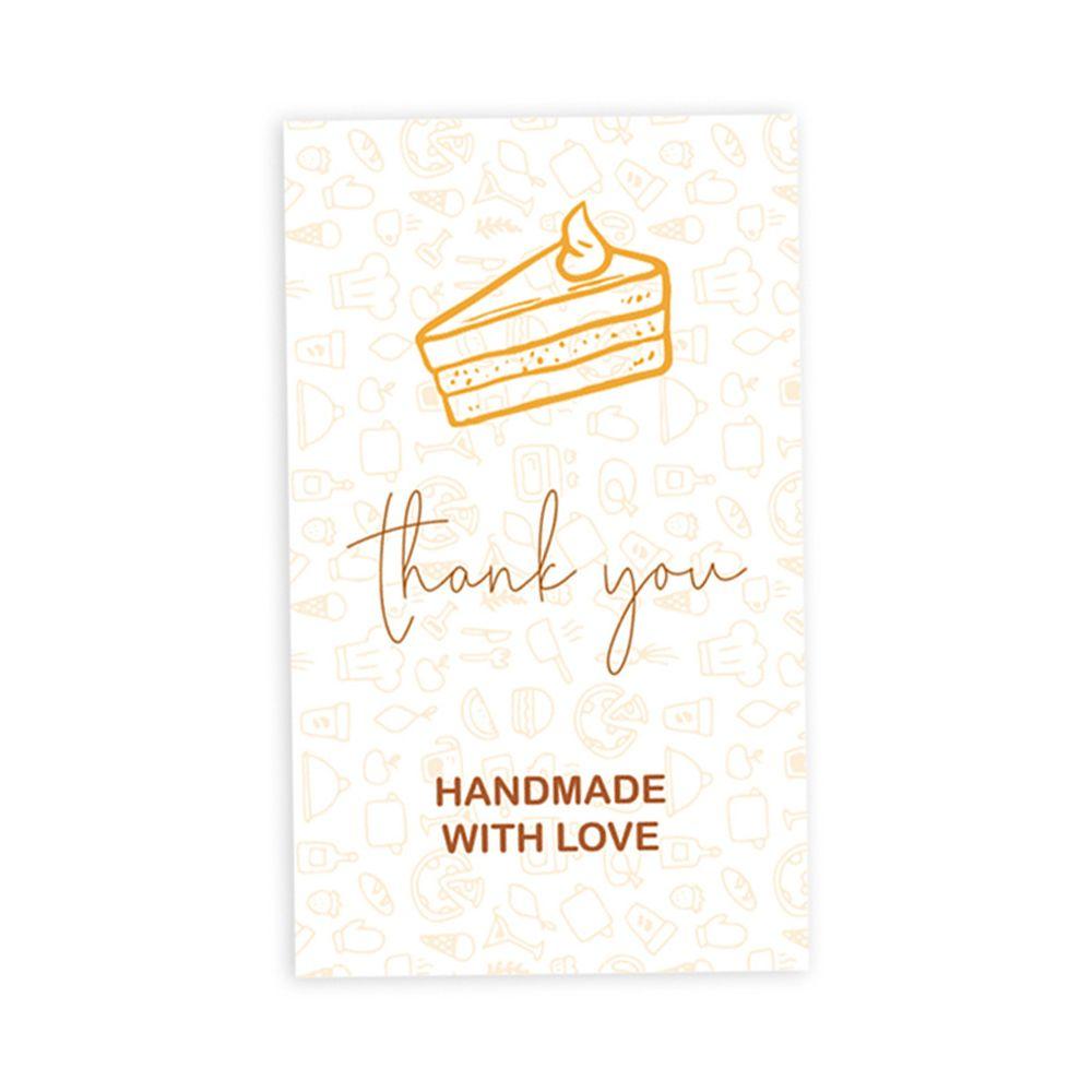 Greeting Labels Appreciate Cards Handmade With Love Flower Pattern Thank You For Your Order