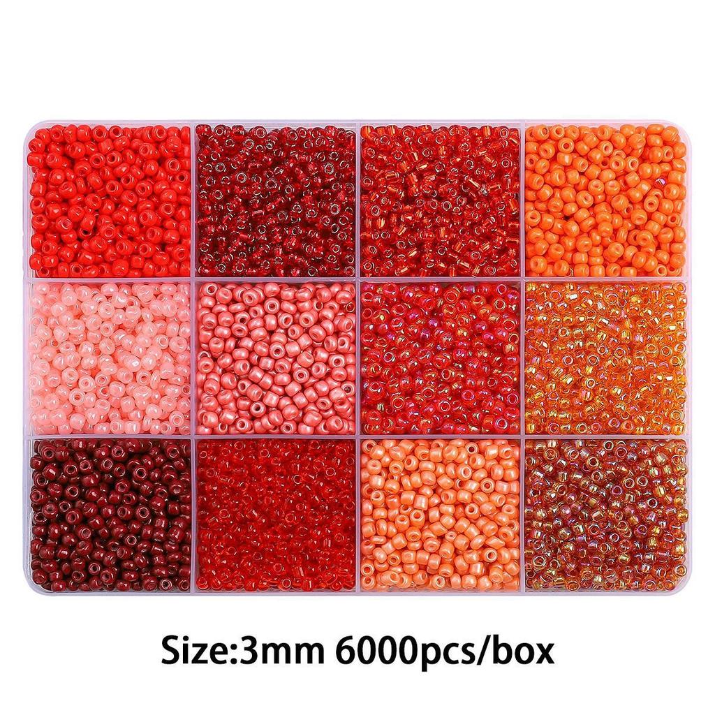 12 Grid Rice Bead Set Box String Beads Loose Bead Necklace Bracelet Handmade Diy Jewelry Accessories