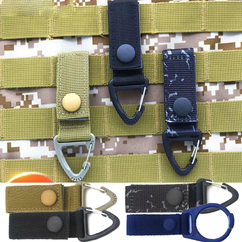 

Нейлоновые походные военные крючки Molle Key Hook Clip Новый держатель для бутылки с водой Открытый инструмент