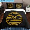 Psv Sports Emblem 3PCS Bedding set,Ideal for1pc Duvet Cover And 2pcs Pillowcases Perfect for Christmas gift,Ideal for Bedroom, Dormitory