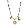 Colorful Ocean Pendant Necklace & Bracelet Set - Personalized Multi-colored Design