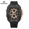 Top Brand NAVIFORCE 8070 Personalizado Men's Watch High Quality Original Brand Square Watches with Silicone Strap Reloj 2025