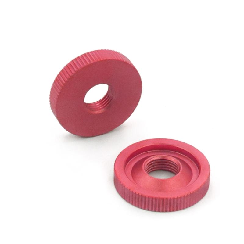 Precised Machined Aluminum Fixing Nut Tape Recorder Accessories Featuring Enhances Detail and Five Color Optional