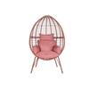 Garden Chair DKD Home Decor 90 X 65 X 151 Cm Metal Terracotta Synthetic Rattan