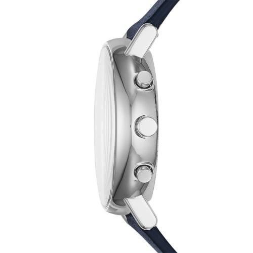 Skagen Men's Signatur SKW6463 Blue Leather Japanese Chronograph Fashion Watch