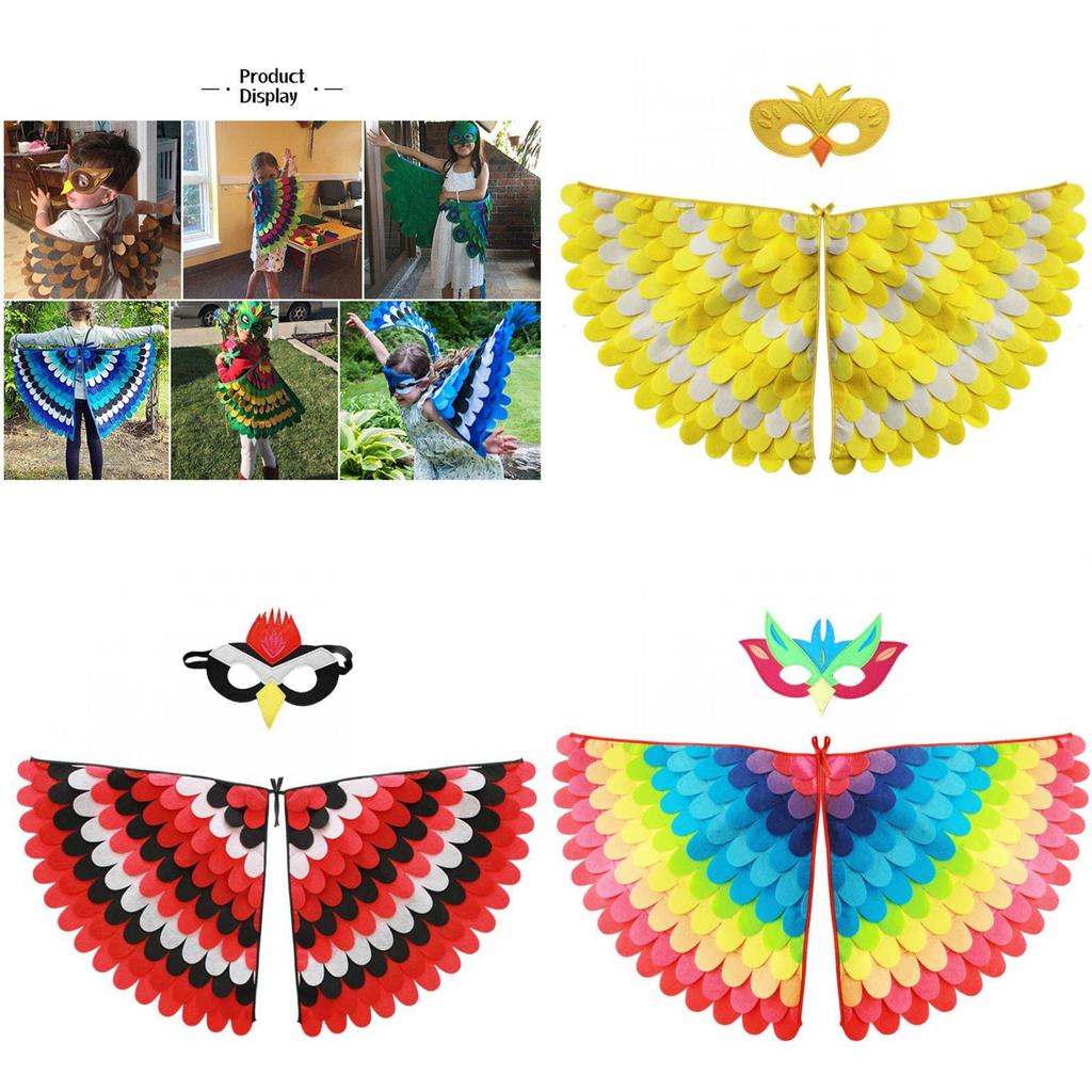 Verstellbare Länge Tier Vogel Flügel Mit Maske Lustiges Cosplay Für Kinder