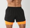 Men's Quick-Dry 2-in-1 Running Sports Shorts with Anti-Exposure Liner