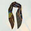 Printed Neckerchief Scarf Satin Hair Scarf Stylish Handbag Decorative Accessories  for Ladies