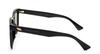 Bottega Veneta Asian BV1095SA Women's Sunglasses, Fit, 001, Black/Gray