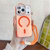 Chameleon Magnetic Phone Case For iPhone 17 Air 16 15 14 13 12 11 Pro Max Lanyard Wrist Strap Shockproof Cover Fundas