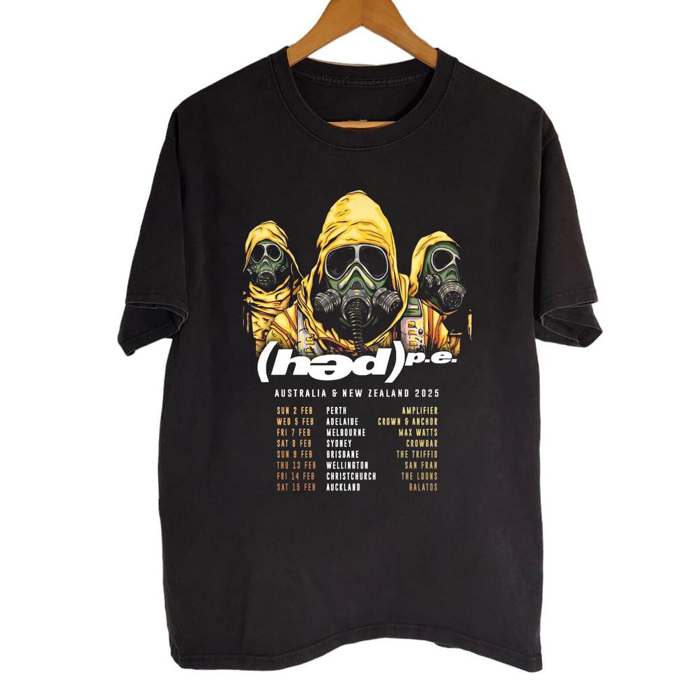 HED P.E. Australian and New Zealand 2025 Tour Black Shirt S-5Xl AD616 Unisex T-Shirt S