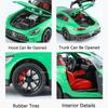 Scale 1:24 GT GLS63 Model Sports Car Toy Diecast Alloy Doors Opened Pull Back Miniature Models Sound Light Gift for Children