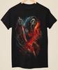 Evil Horror Ghost Face Scream Character Printed Unisex Black TShirt (H0018)