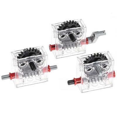BrickBounty 3 Stück 6588 Getriebe Technische Teile Power Functions Vormontiert STEM Bausteine MOC Buggy Sportwagen