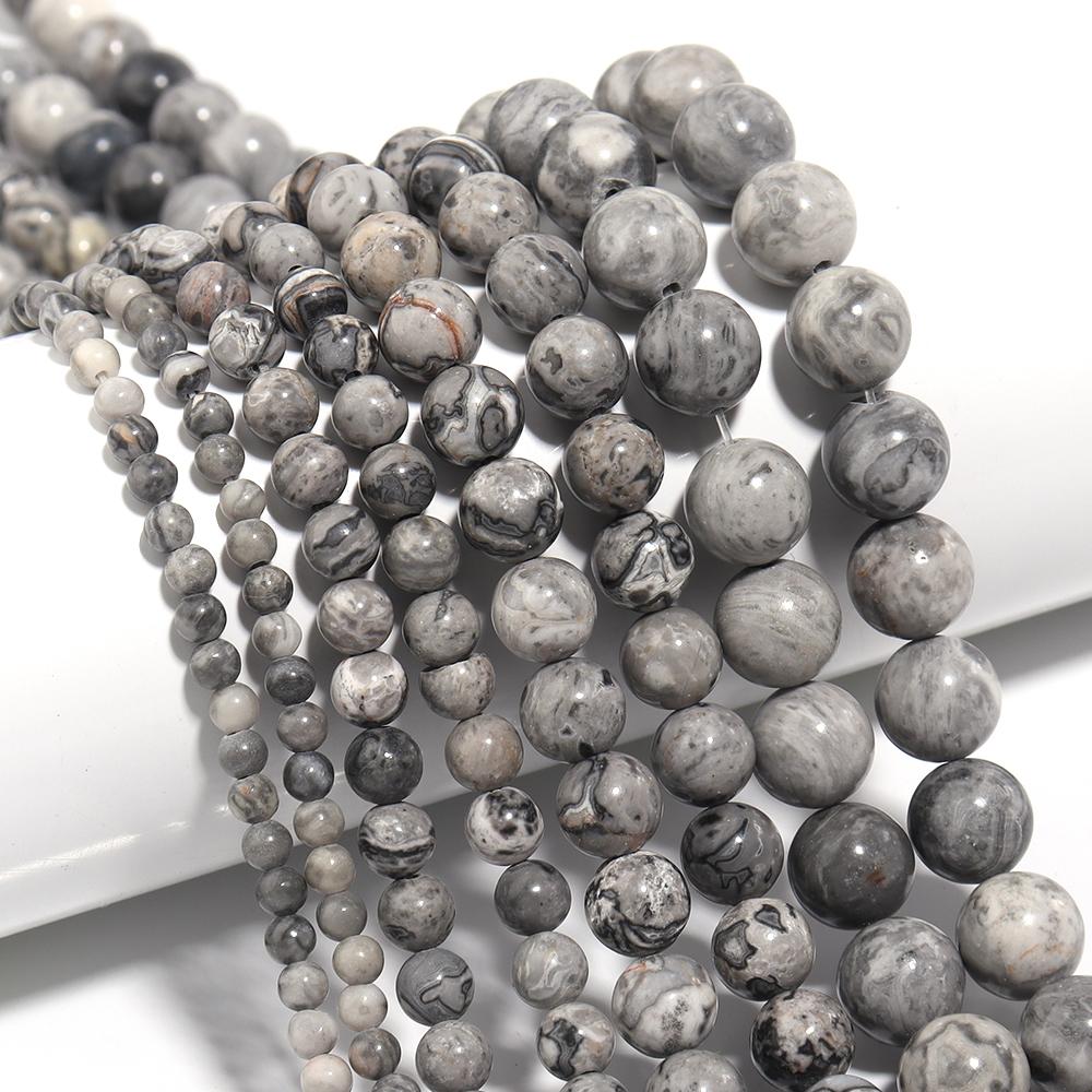 Natural Stone 4 6 8 10 12mm Round Tiger Eye Amethyst Agate Jades Stone Spacer Bead For Jewelry Making Diy Bracelet Needlework