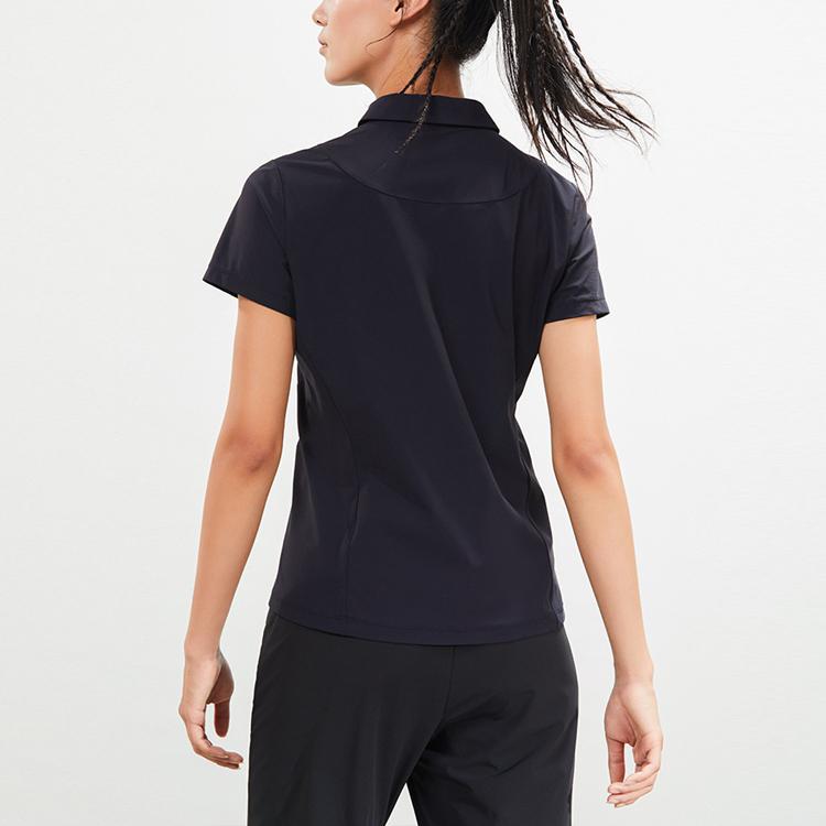 Anta Тренировочная серия однотонная эластичная рубашка поло с коротким рукавом — фото 5