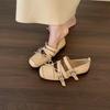 Design Sense Retro Platform Shallow Mouth Single Shoes Women's Shoes 2025 Summer New with Skirt Mary Jane Shoes Ballet Shoes