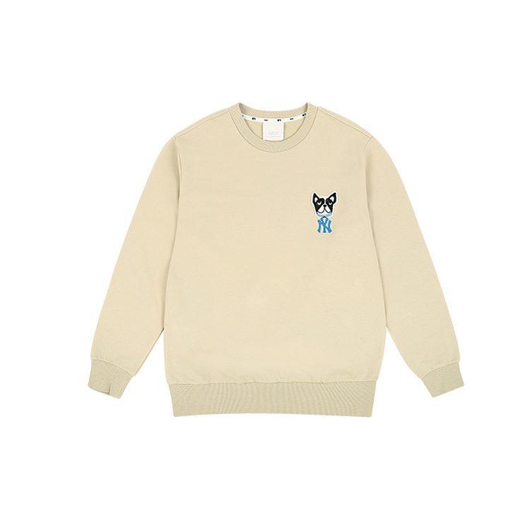 MLB Sweatshirts Unisex Khaki Crew Neck Moderate Regular 31MTC1011-50B
