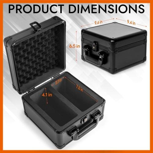 Caseland PSA BGS Certified Trading Card Attache Case/Storage Box, Aluminum, Dustproof and Moisture-Resistant, Easy to Carry (2 Slots)