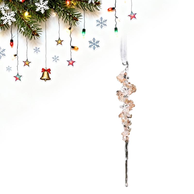 Shatterproof Acrylic Snowflakes Hanging Decorations For Indoor and Outdoor Christmas Displays