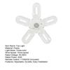 Ceiling Fan Light with E27 Socket 5-Blade LED Fan Lamp with Remote 3 Speeds 3 Color Temperatures Quiet Energy-Saving Modern