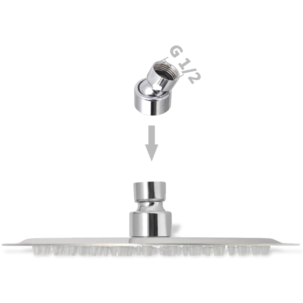 Rain Shower Heads 2 pcs Stainless Steel Ø 20 cm
