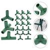 20PCS 16mm Round Pipe Connector Tee Plastic Three-Way Four-Way Five-Way Greenhouse Frame Garden Water Connector