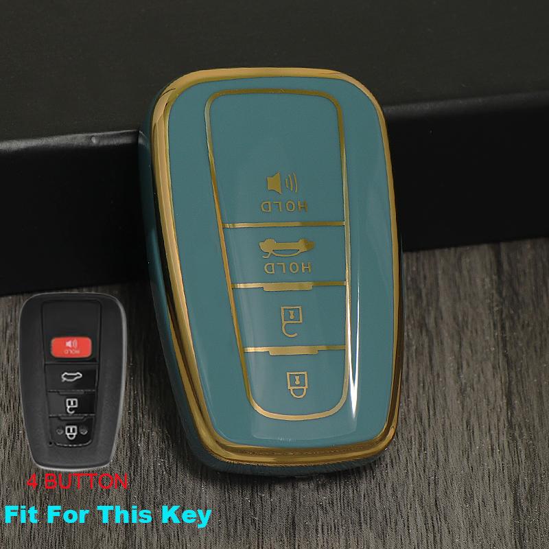 TPU for Toyota Prius 20 RAV4 Camry 70 CHR C-HR Corolla 2018 2019 2020 Car Remote Key Cover Fob Case Accessories Keychain