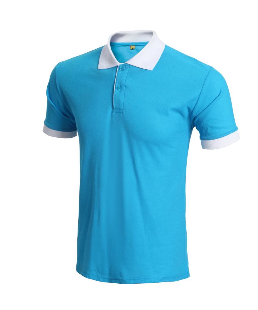 Custom Color Block Polo Shirt with Logo & Embroidery - Turn-Down Collar, Short Sleeve, Perfect for Workwear & Uniforms.