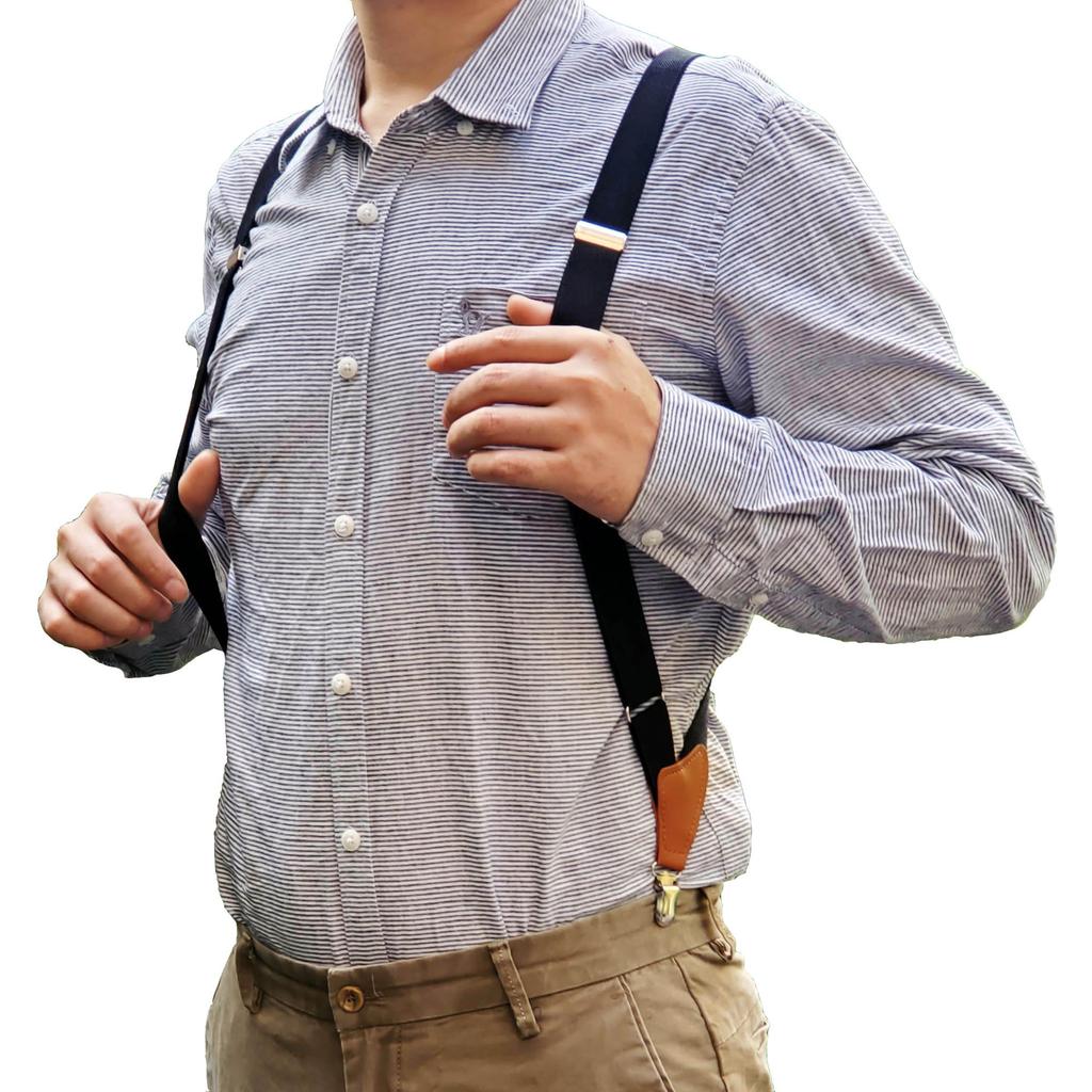 Elastic Strap Clip, Side Clip Cross Adult Men's and Women's Suspender Straps